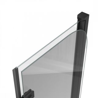 Шторка на ванну 100х140 см Maretti Valentina VA41R100140097-560, профиль черный